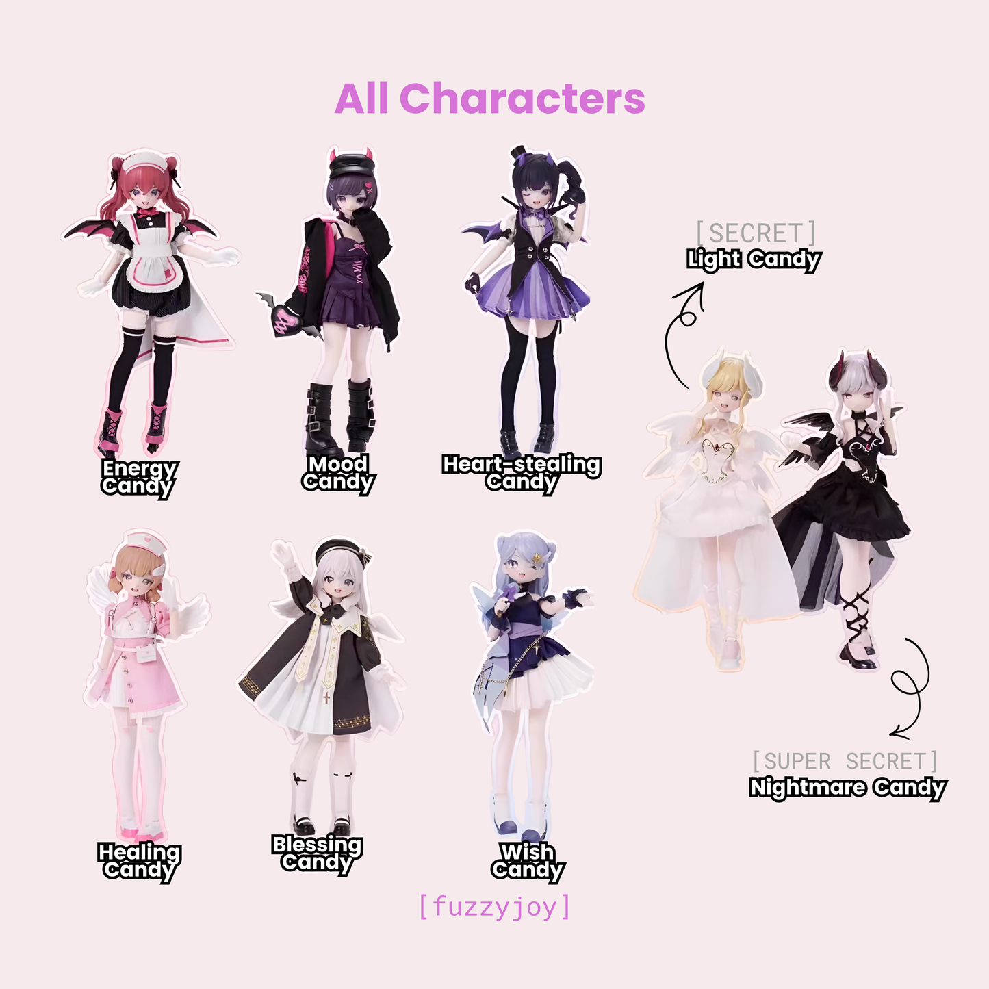 NEO EDEN TOYS Light Nightmare Twins Series MJD Action Figure Blind Box