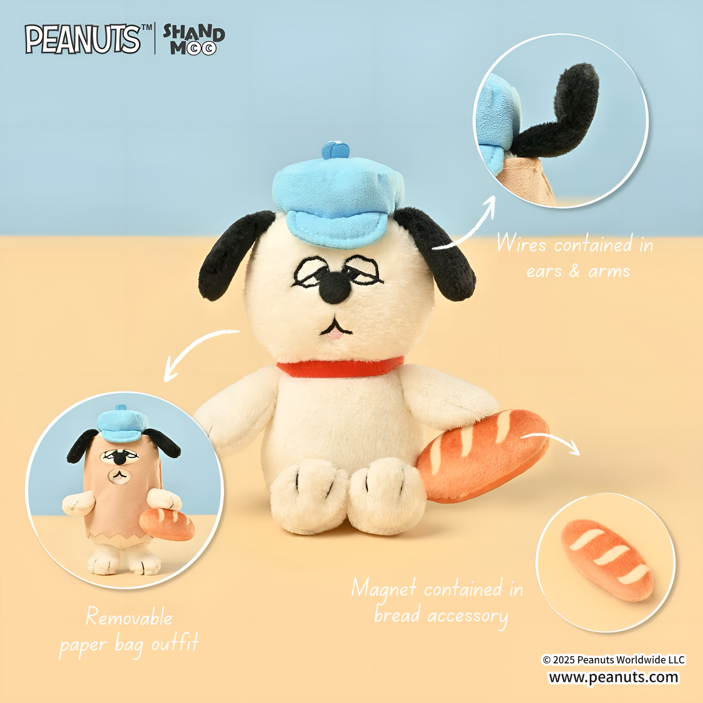 SHANDMOO x Peanuts Daily Bake Series Pendant Plush