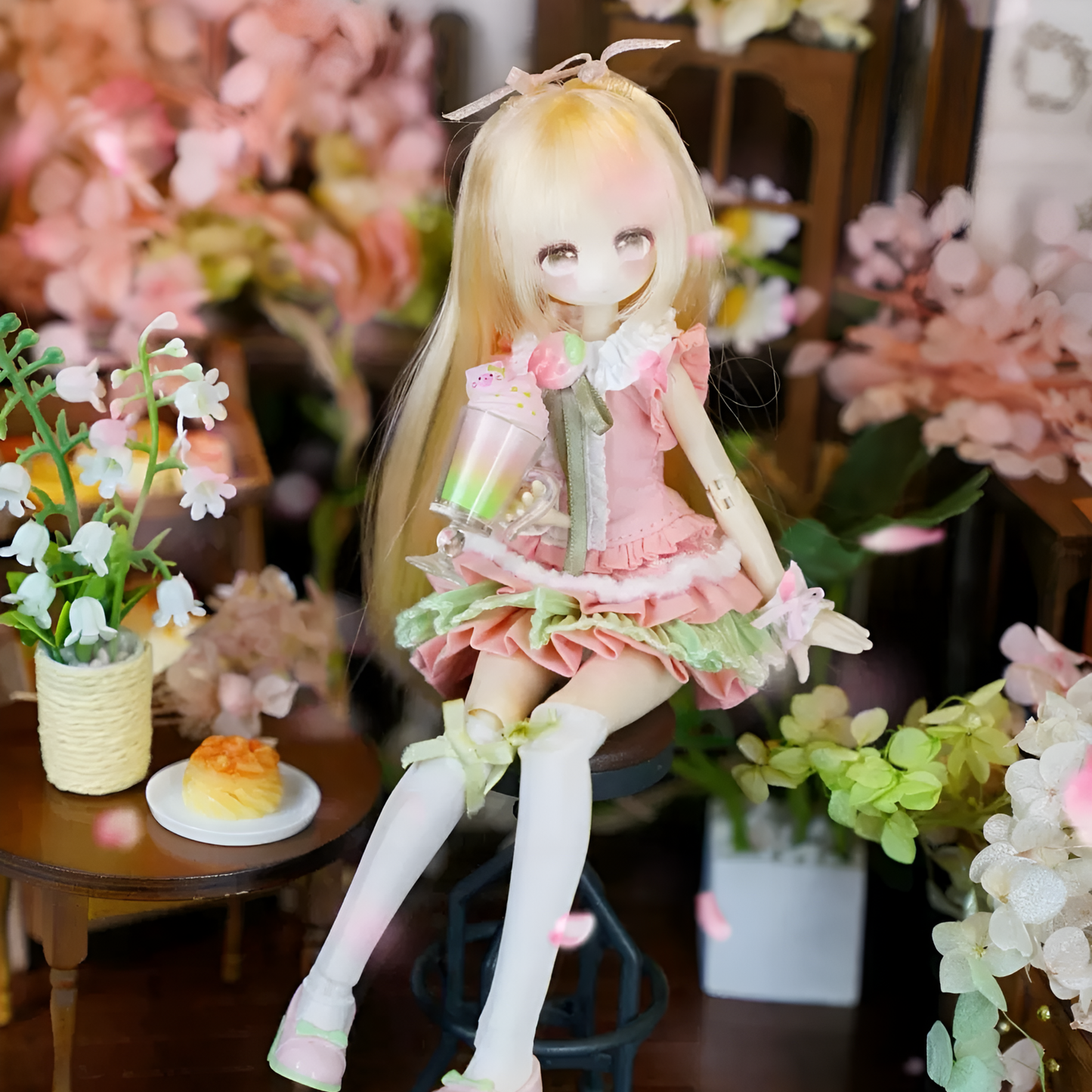 Momotale Four Seasons Tea House Story Series 1/8 Action Figure BJD Blind Box