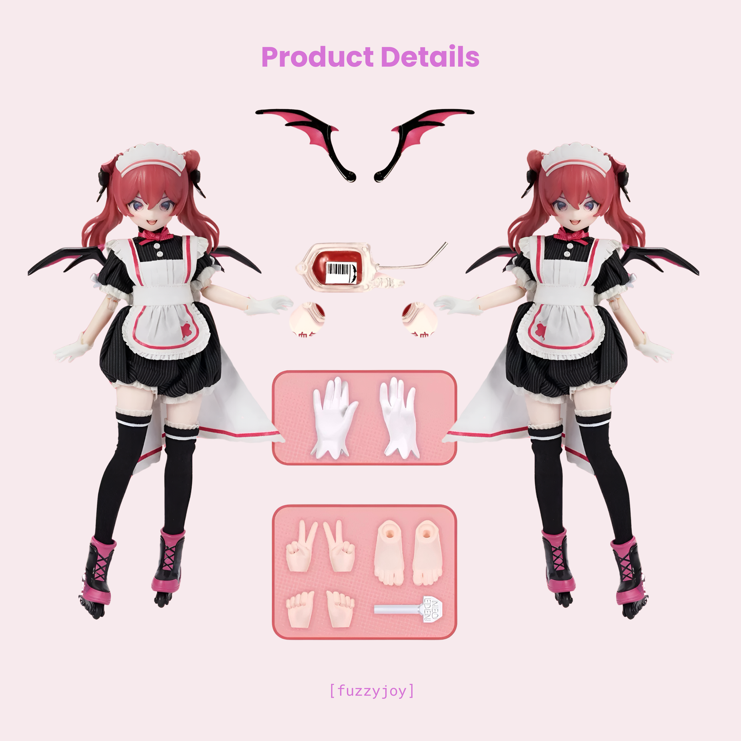 NEO EDEN TOYS Light Nightmare Twins Series MJD Action Figure Blind Box