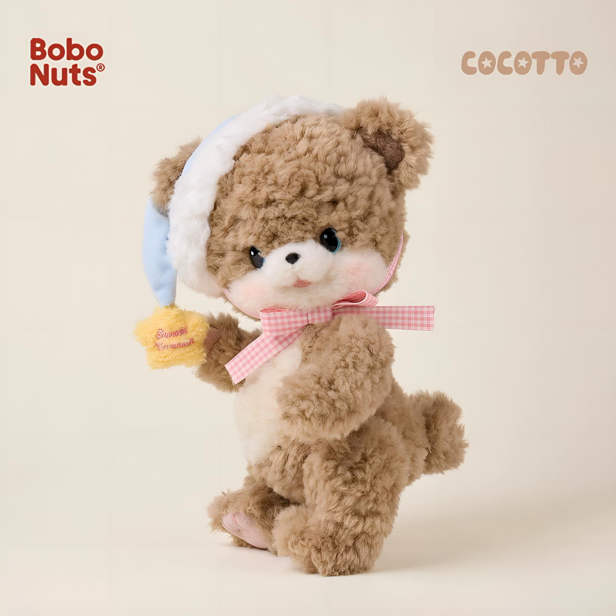 Bobo Nuts COCOTTO Kumaro Bear Sweet Dream series Chocolate Milk Edition Plush Toy