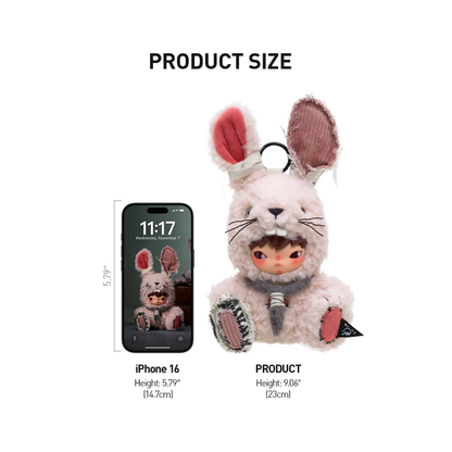 Hirono Little Hare Plush Doll Pendant