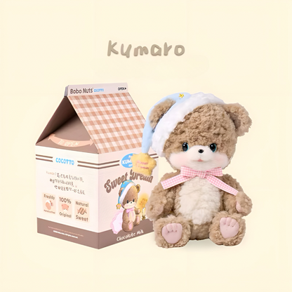 Bobo Nuts COCOTTO Kumaro Bear Sweet Dream series Chocolate Milk Edition Plush Toy