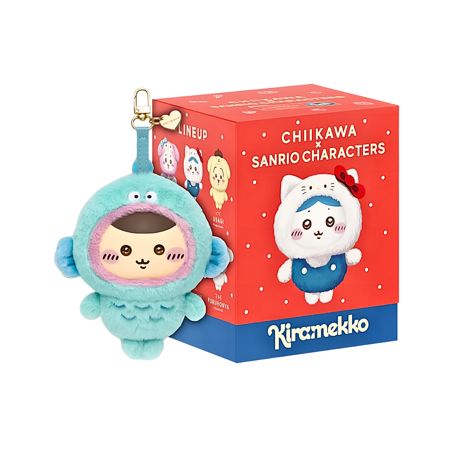 Chiikawa Kiramekko x Sanrio Series Vinyl Plush Keychains