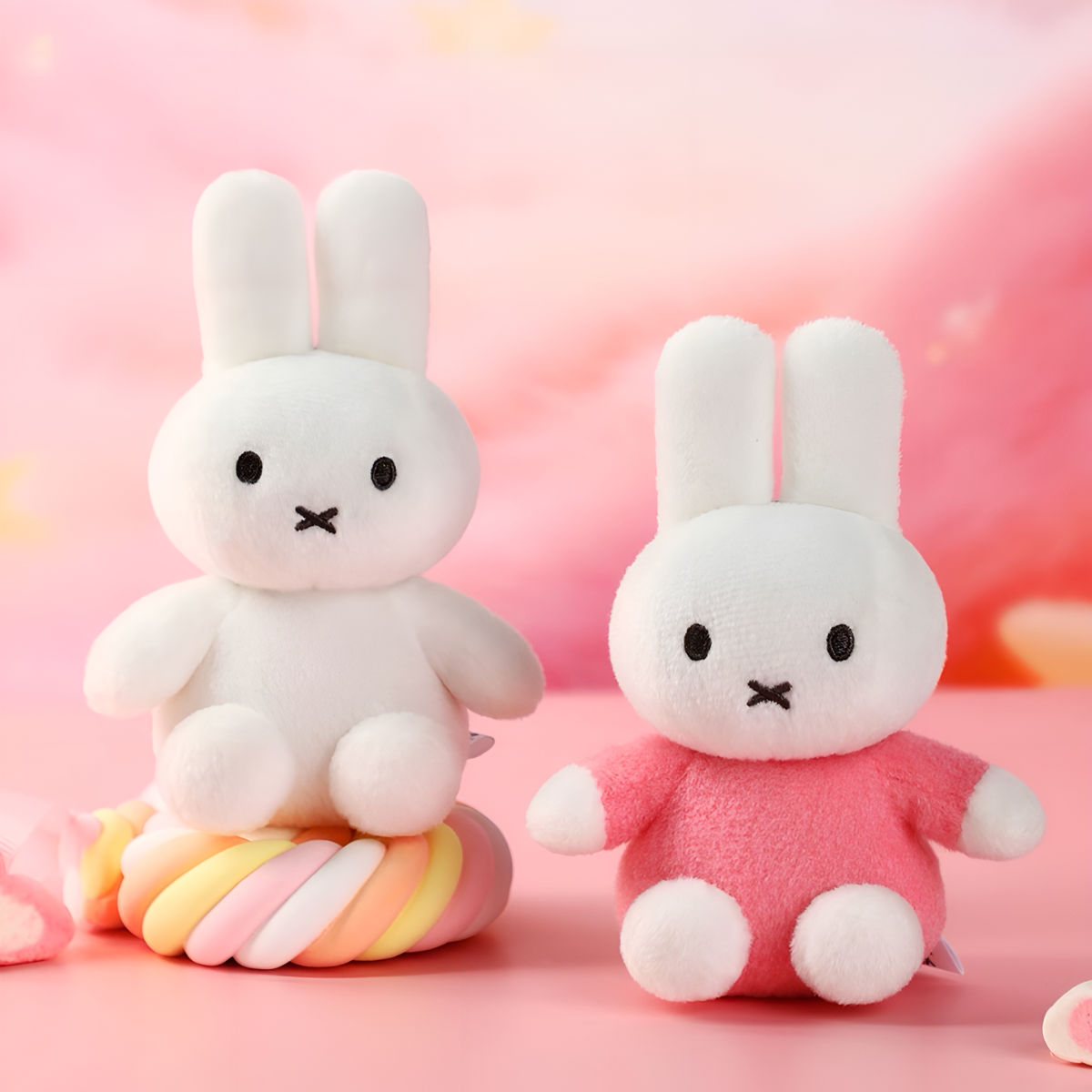 Miffy Colorful Series Plush Keychains