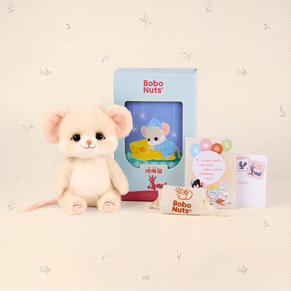 Bobo Nuts Cici Mouse The Kiddom Series Mini Plush Toy