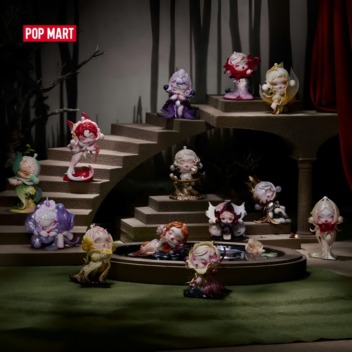 SKULLPANDA Petals in Four Acts Series Figures