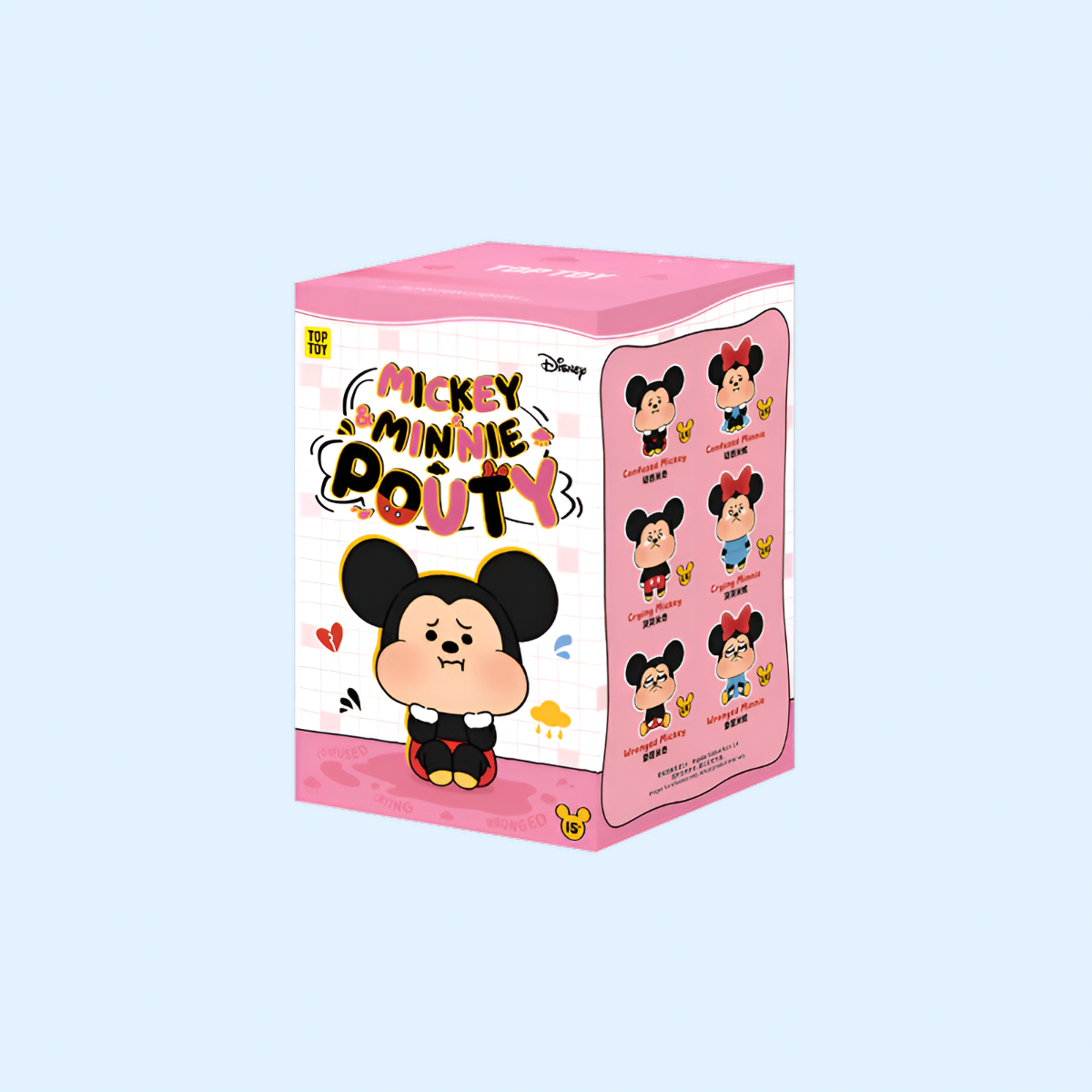 Disney Mickey & Minnie Pouty Series Plush Charm Blind Box