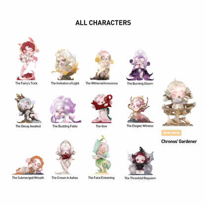 SKULLPANDA Petals in Four Acts Series Figures
