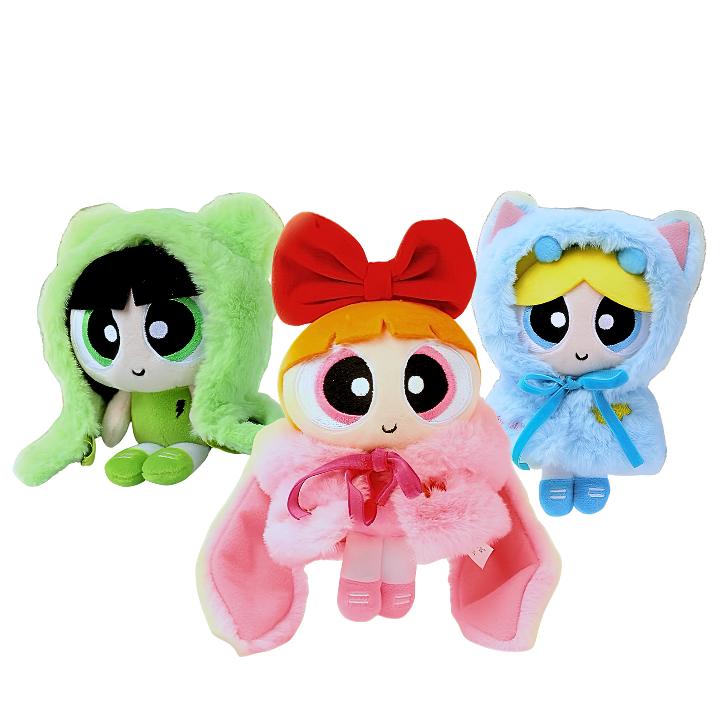 HUGKIS The Powerpuff Girls Animal Cape Series Pendant Plush
