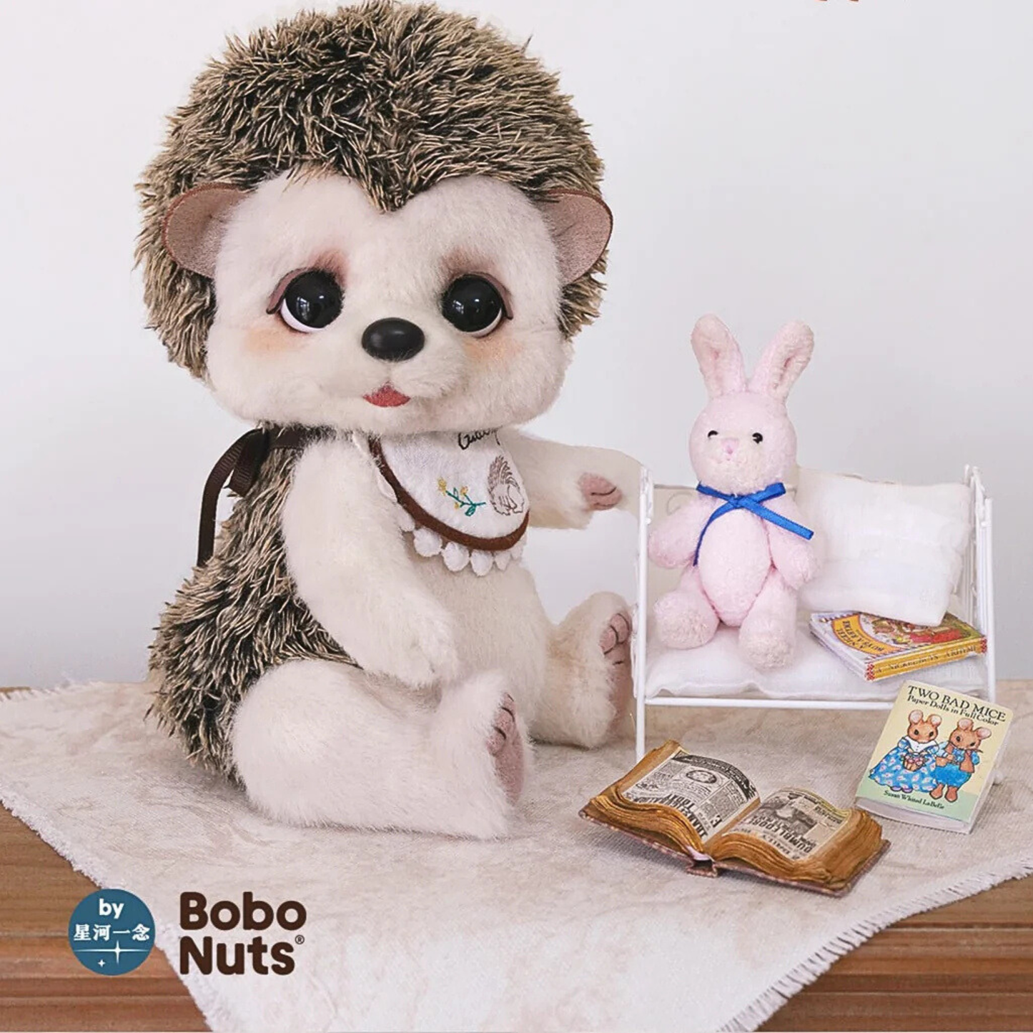 Bobo Nuts Motty Hedgehog The Good Night Town Series Plush Toy