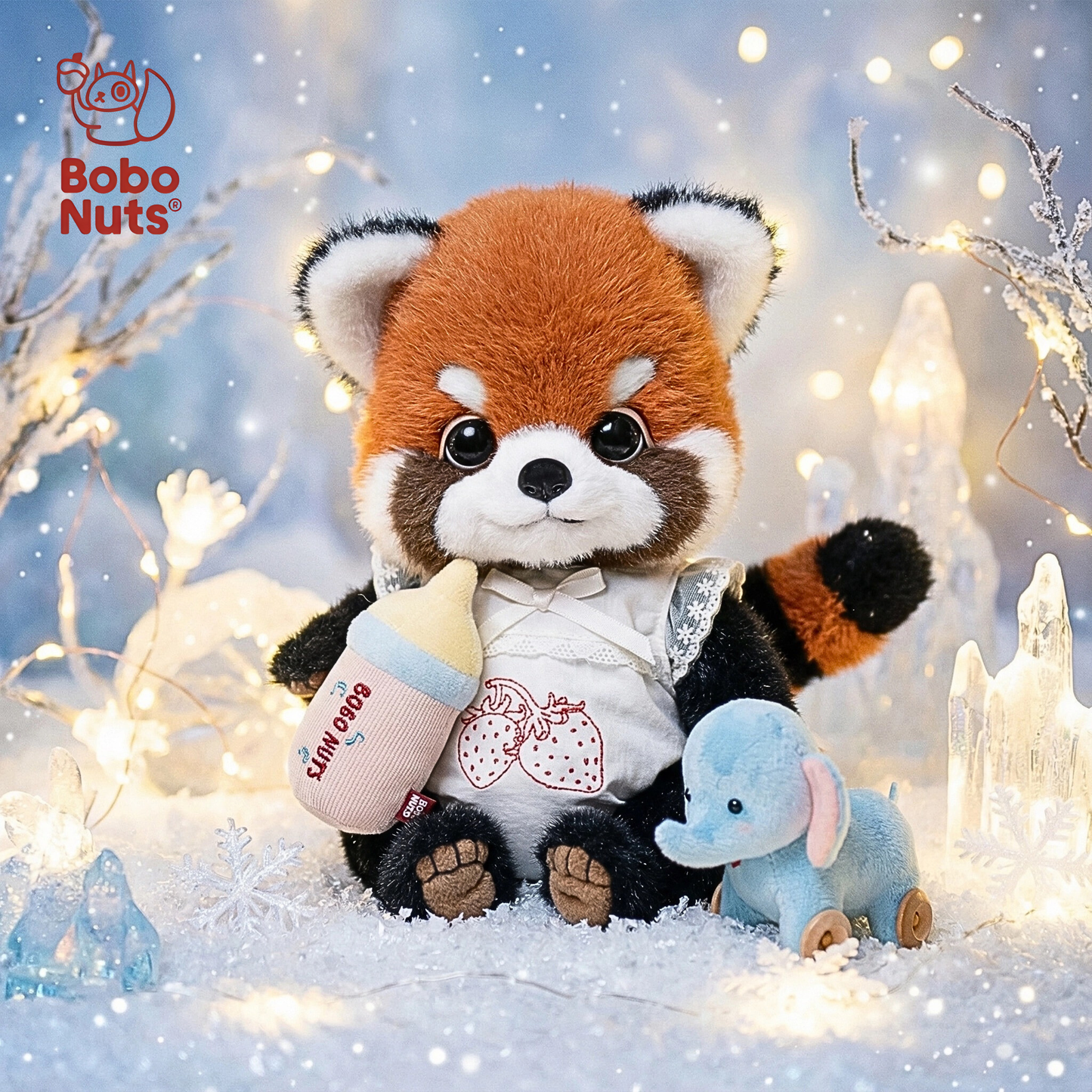 Bobo Nuts Jellybean Red Panda The Kiddo Valley Series Plush Toy