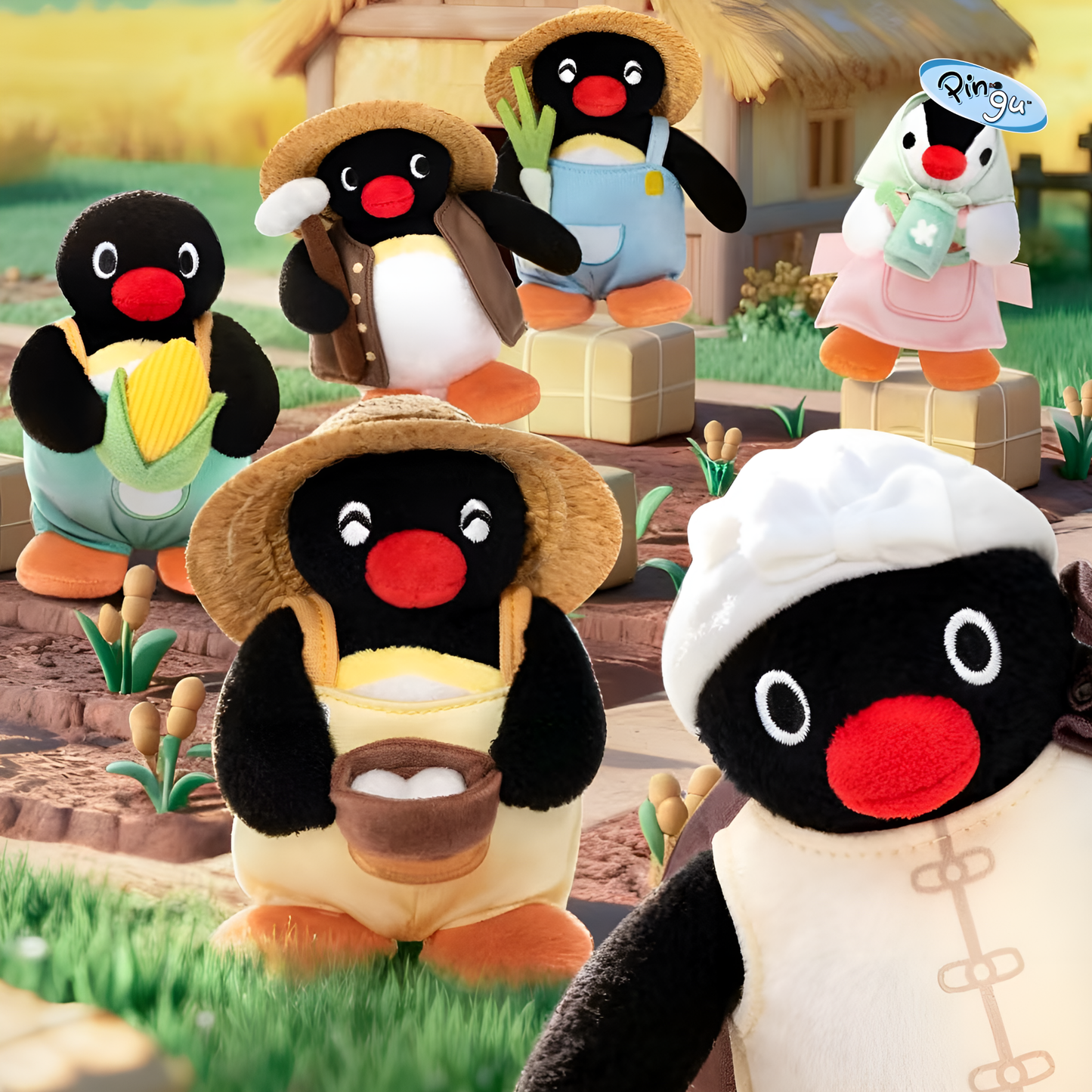 [AU STOCK] Pingu Happy Farm Series Plush Blind Box