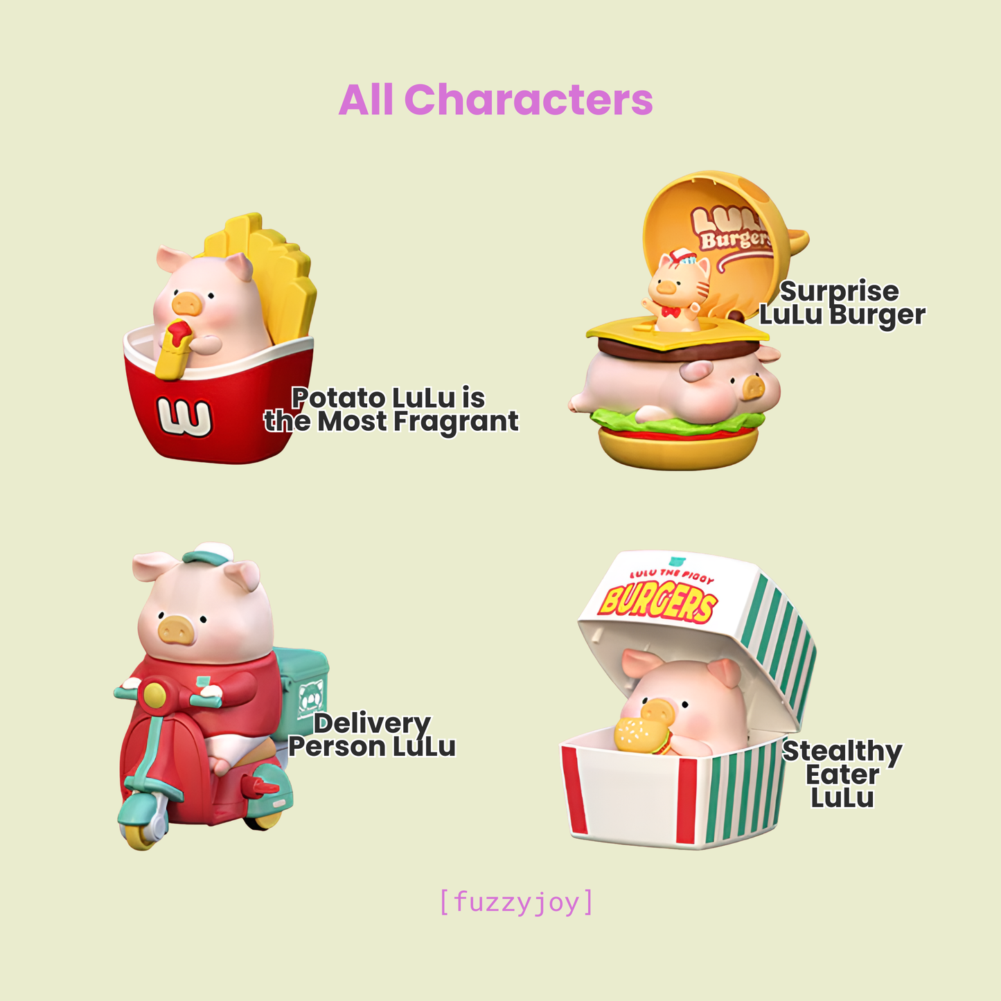 TOYZERO+ LuLu The Piggy -Burger Express Movable Series Blind Box
