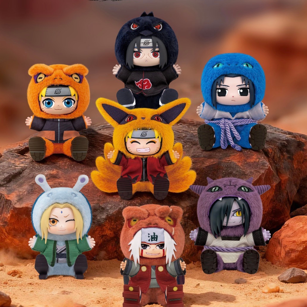 TOPTOY - Naruto Cute Beast Party 2 Series Pendant Plush Blind Box