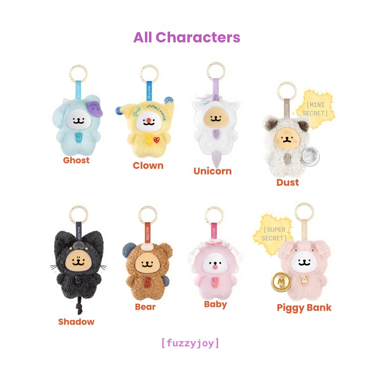 Maltese My Best Buddy Series Vinyl Plush Pendant Blind Box [Ships Before June]