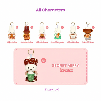 [AU STOCKS] Miffy Bakery Series Plush Keychains Blind Box