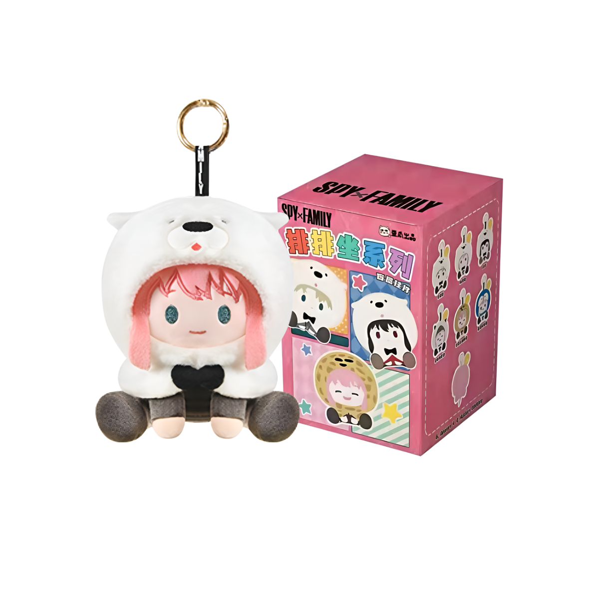 SPY×FAMILY Sitting in a Row Series Plush Keychain Blind Box