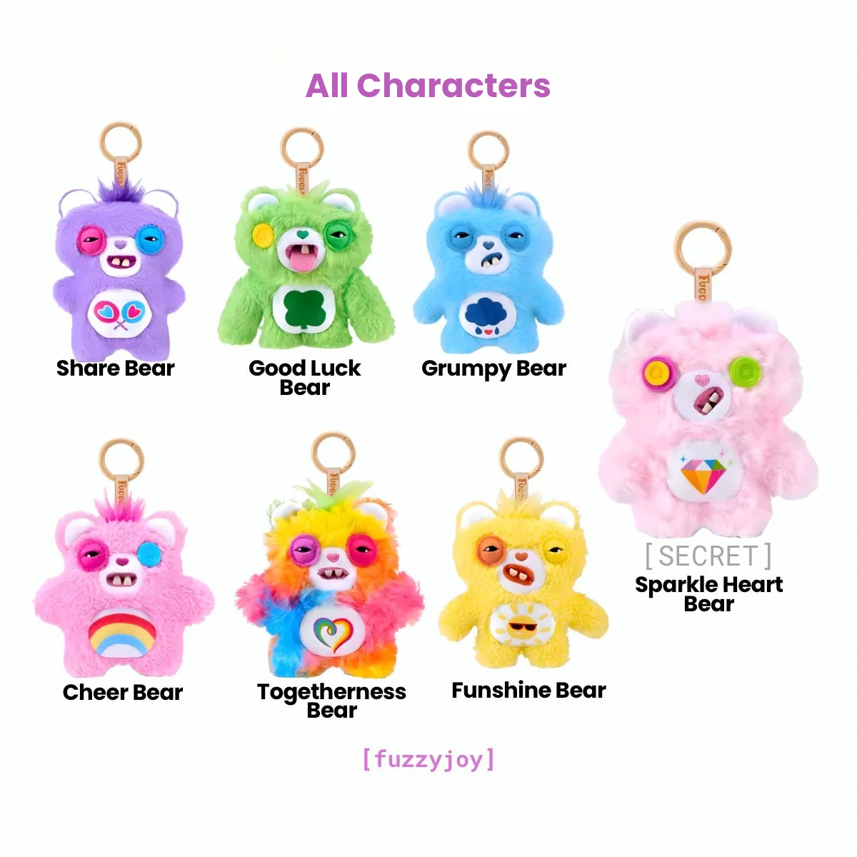 Fuggler x Care Bears Plush Pendant Blind Box
