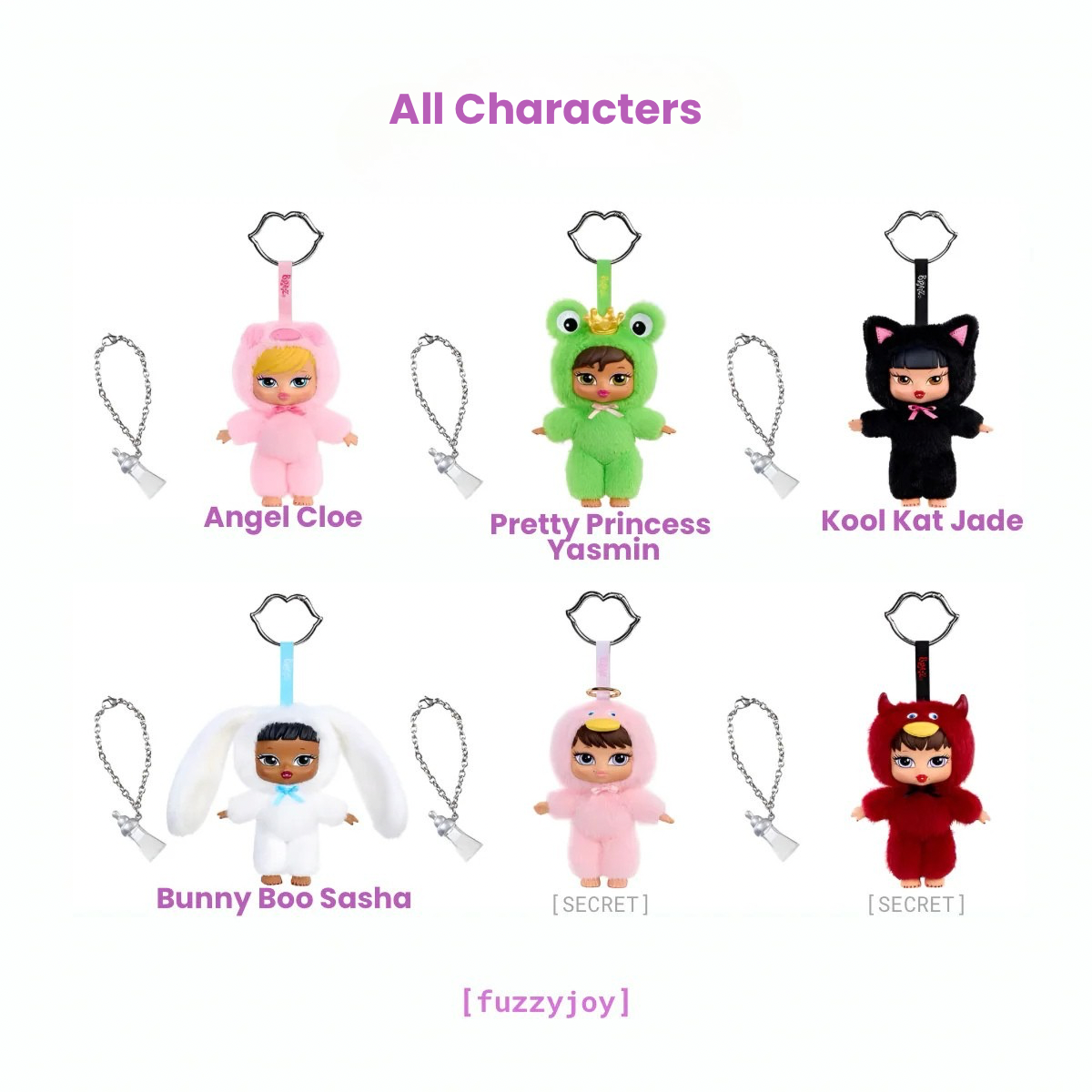Bratz Bratziez Iconz Series Plush Keychain Blind Box