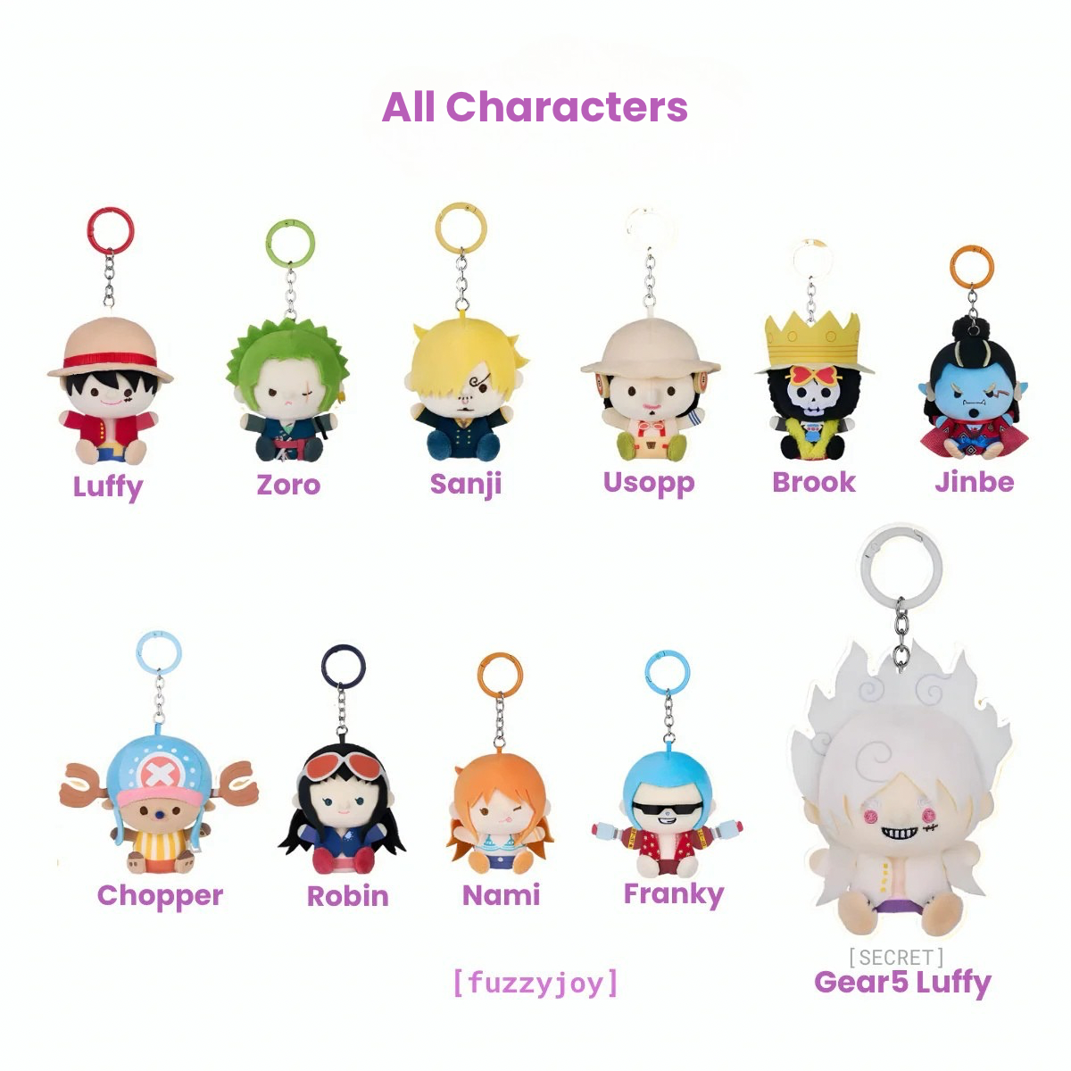 KAYOU ONE PIECE Regular Finger Puppet Plush Charms Blind Box [ships Jun 2026]