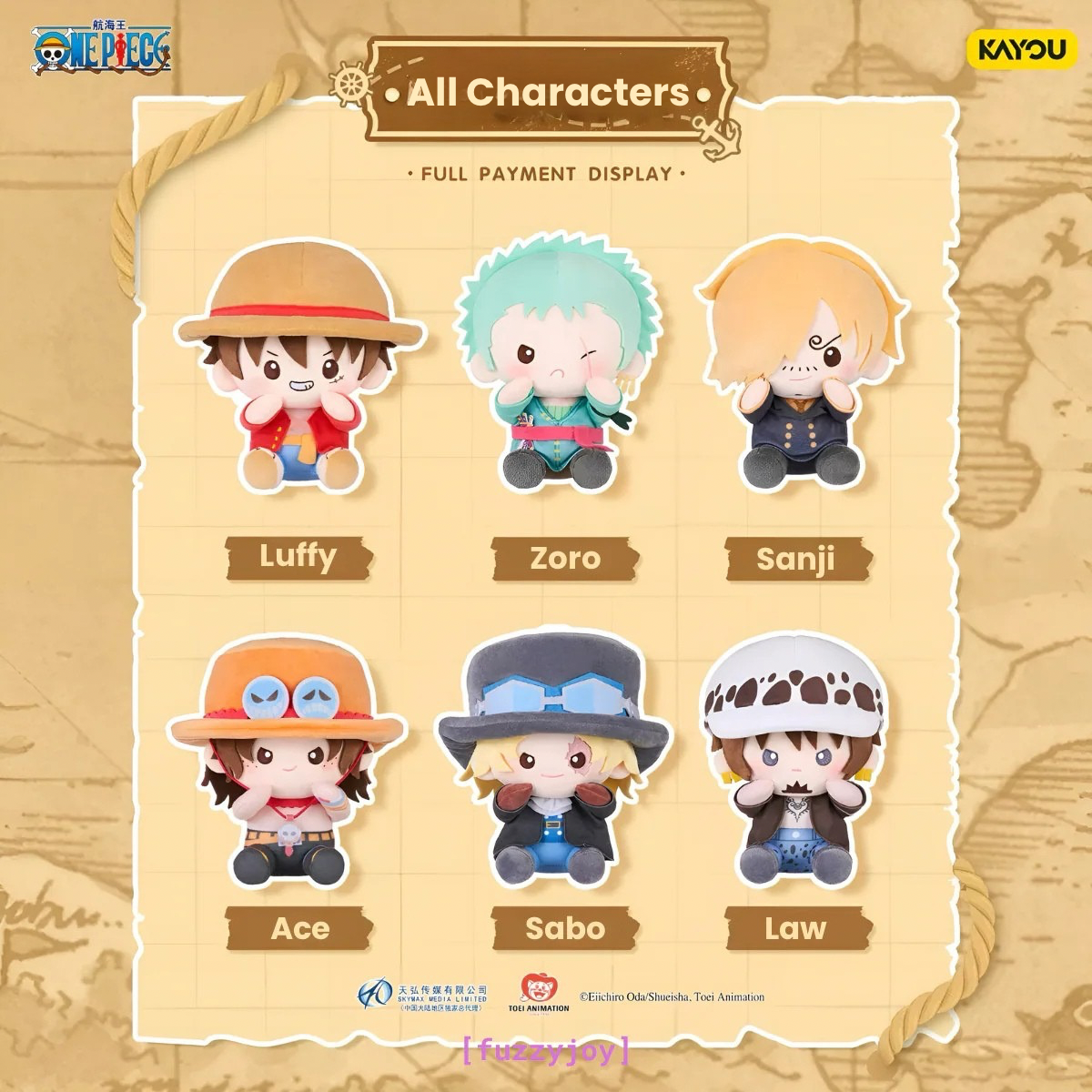 KAYOU ONE PIECE Regular Pocket Plush Doll [ships Jun 2026]