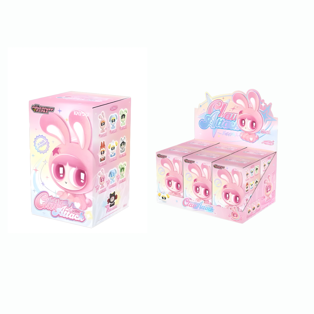 KAYOU PowerPuff Girls Claw Attack Series Face Changing Figures Blind Box