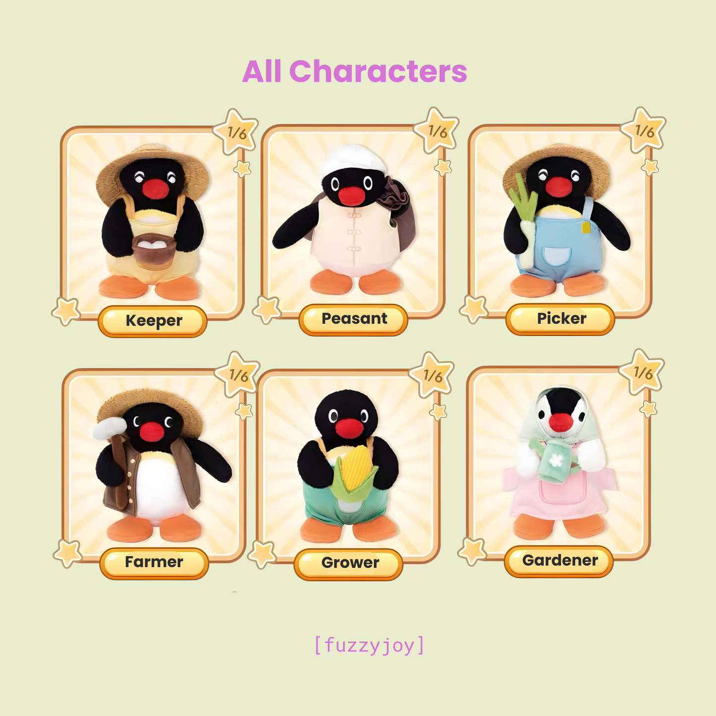 [AU STOCK] Pingu Happy Farm Series Plush Blind Box
