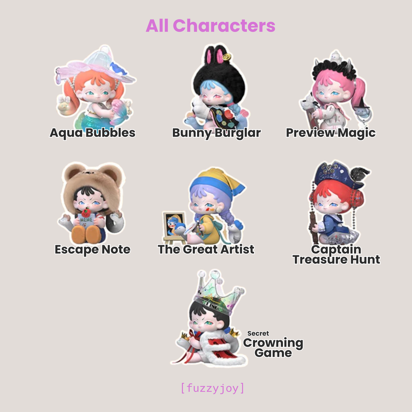MEMESOO Quirky Girl's Diary Series Blind Box