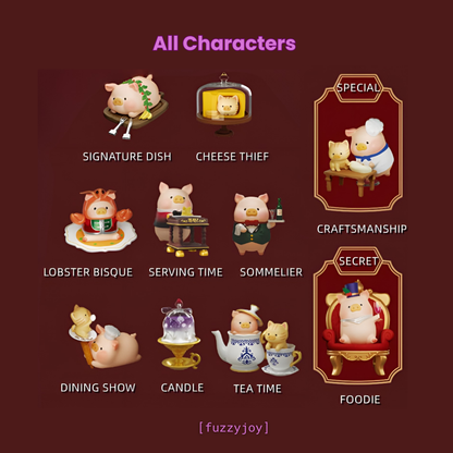 TOYZERO+ LuLu The Piggy Pigchelin Restaurant Series Figures Blind Box