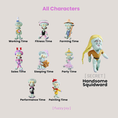 [AU STOCK] SpongeBob SquarePants A Day in the Life of Squidward Series Plush Blind Box