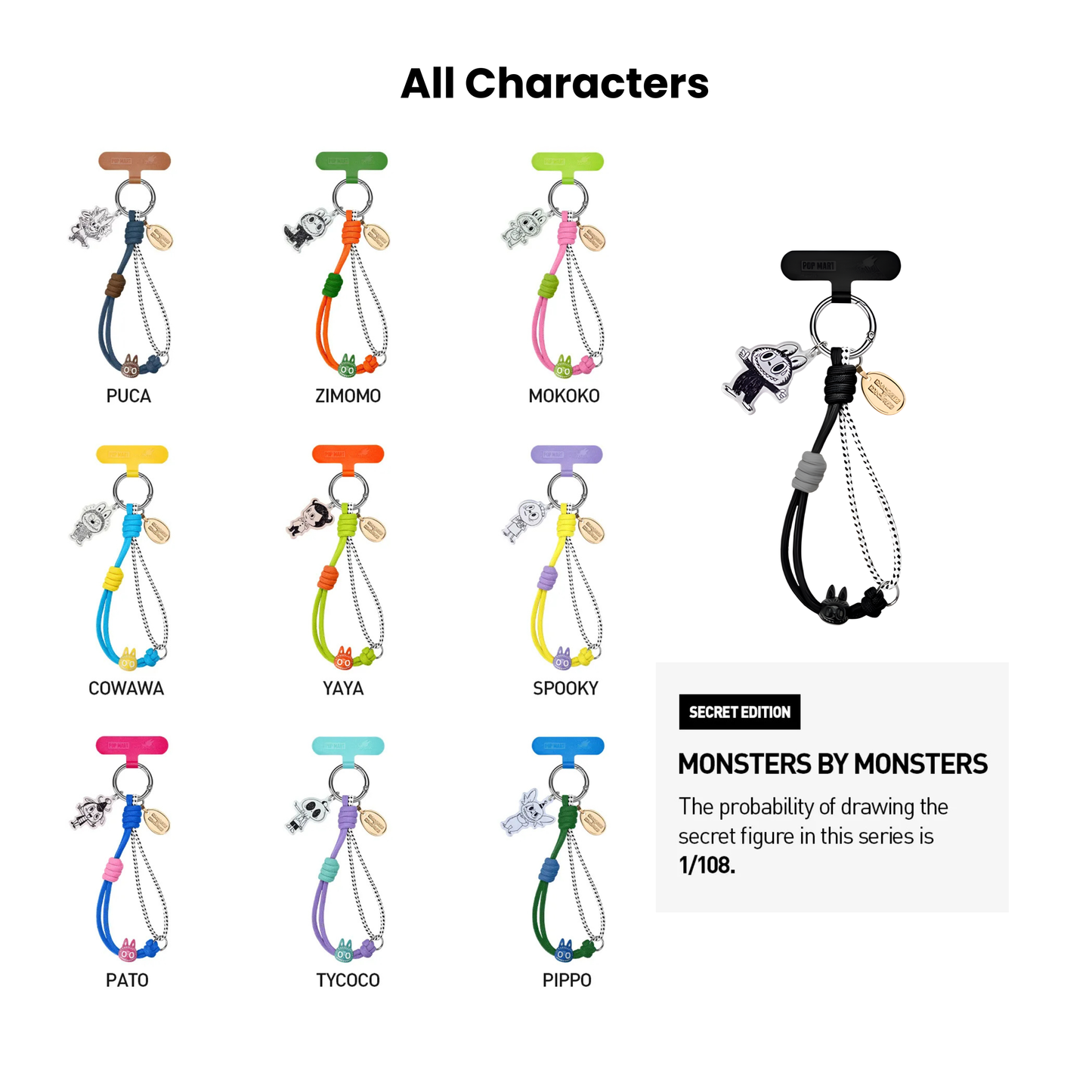 THE MONSTERS 10th Anniversary Series-Phone Charm