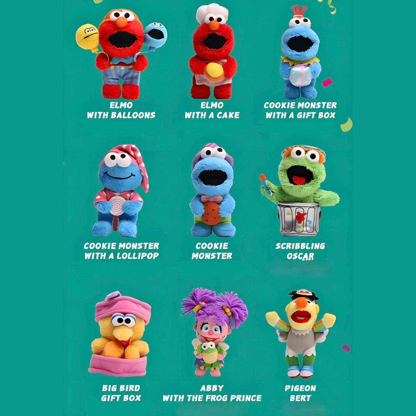POP MART Sesame street party Plush Pendant Blind Box