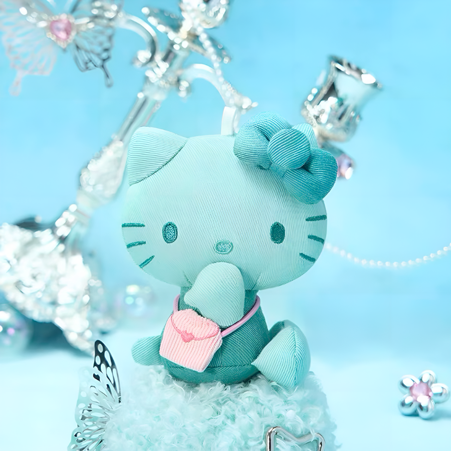 Hello Kitty Denim Series Plush Pendant Blind Box