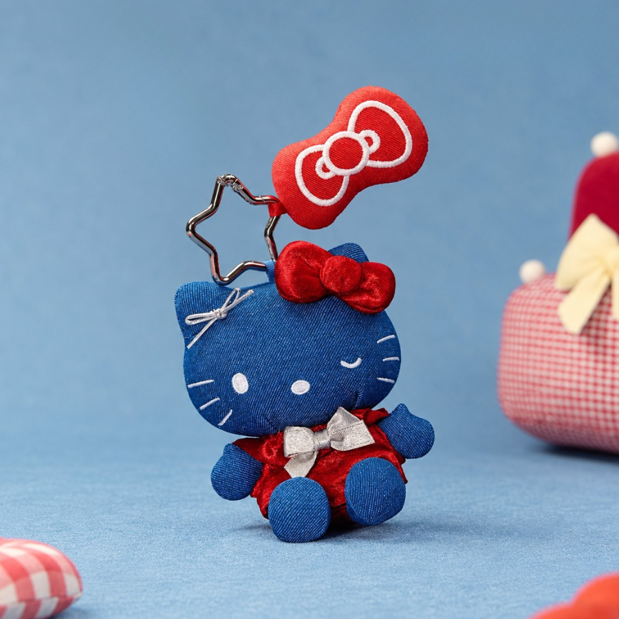 Hello Kitty Denim Series Plush Pendant Blind Box