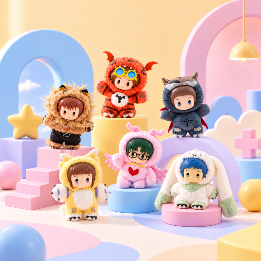 MINISO X DIGIMON TAMERS COLLECTION Plush Pendant Blind Box