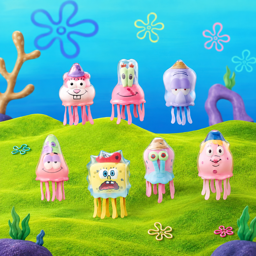 SpongeBob Bikini Bottom Jellyfish Series Glow-in-the-Dark Plush Blind Box