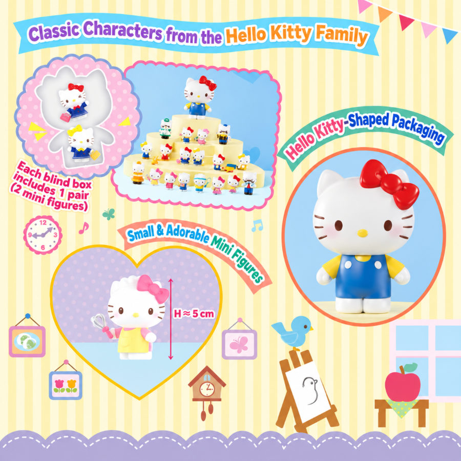 Hello Kitty Little Family Series Mini Figures Blind Box