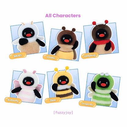 Pingu Cute Bug Friends Club Series Plush Pendant Blind Box