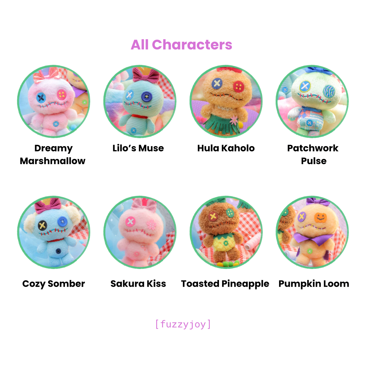 Disney Stitch Up Your Scrump Cosbi Plush Keychain Collection