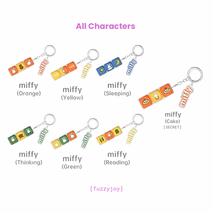 Miffy Keycap Series Keychains Blind Box