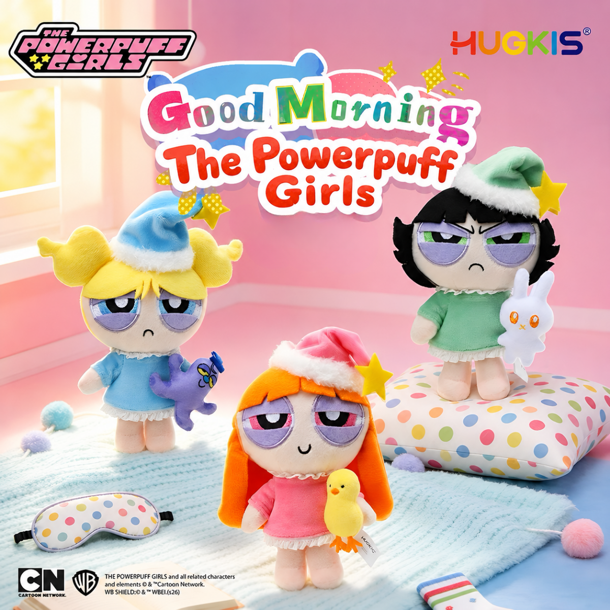 The Powerpuff Girls Good Morning Series Plush Pendant