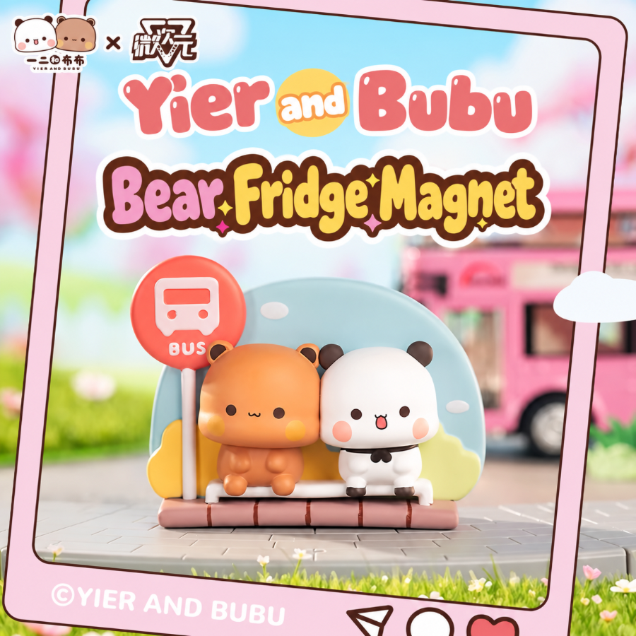 Yier and Bubu Bear Fridge Magnet Blind Box
