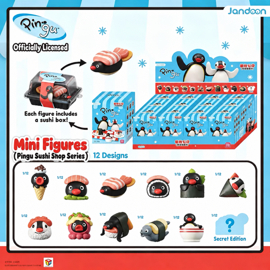 Pingu Sushi Shop Series Figure Blind Box