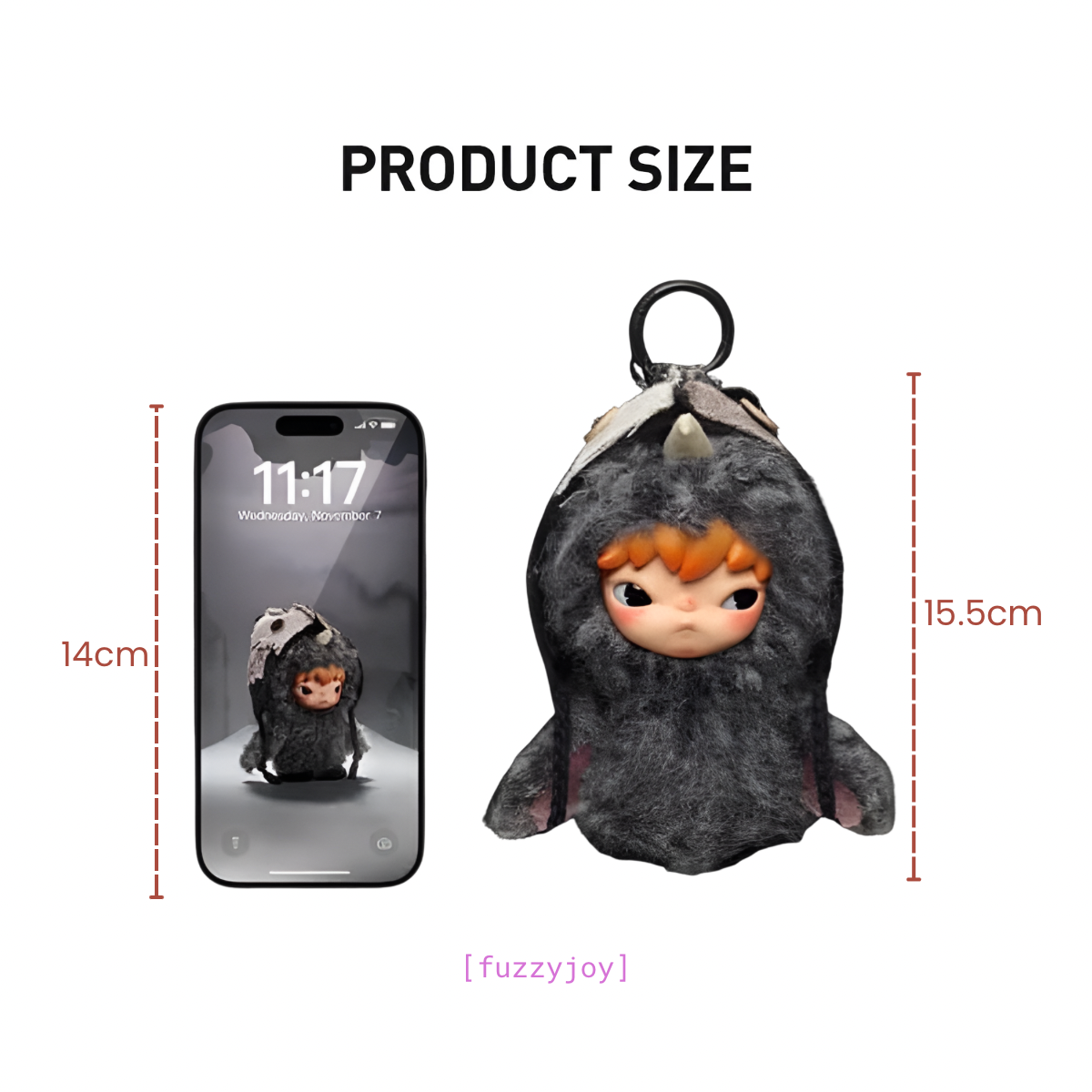 Hirono Mist-Walker Series - Plush Doll Pendant