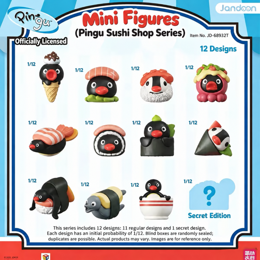 Pingu Sushi Shop Series Figure Blind Box