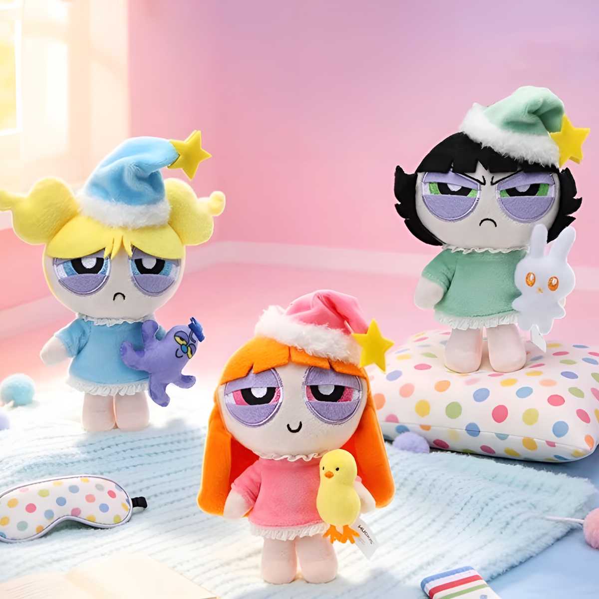 The Powerpuff Girls Good Morning Series Plush Pendant