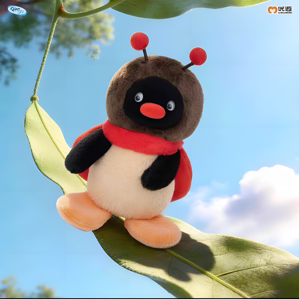 Pingu Cute Bug Friends Club Series Plush Pendant Blind Box
