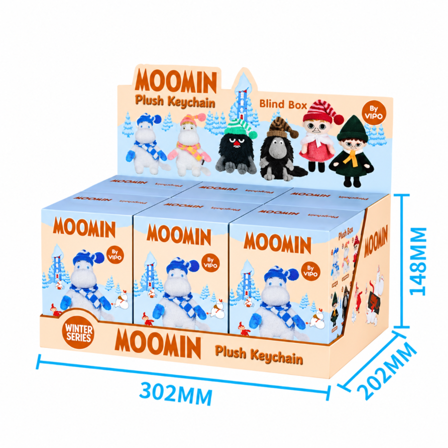 VIPOxMOOMIN Winter Plush Keychain