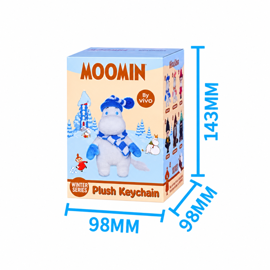 VIPOxMOOMIN Winter Plush Keychain